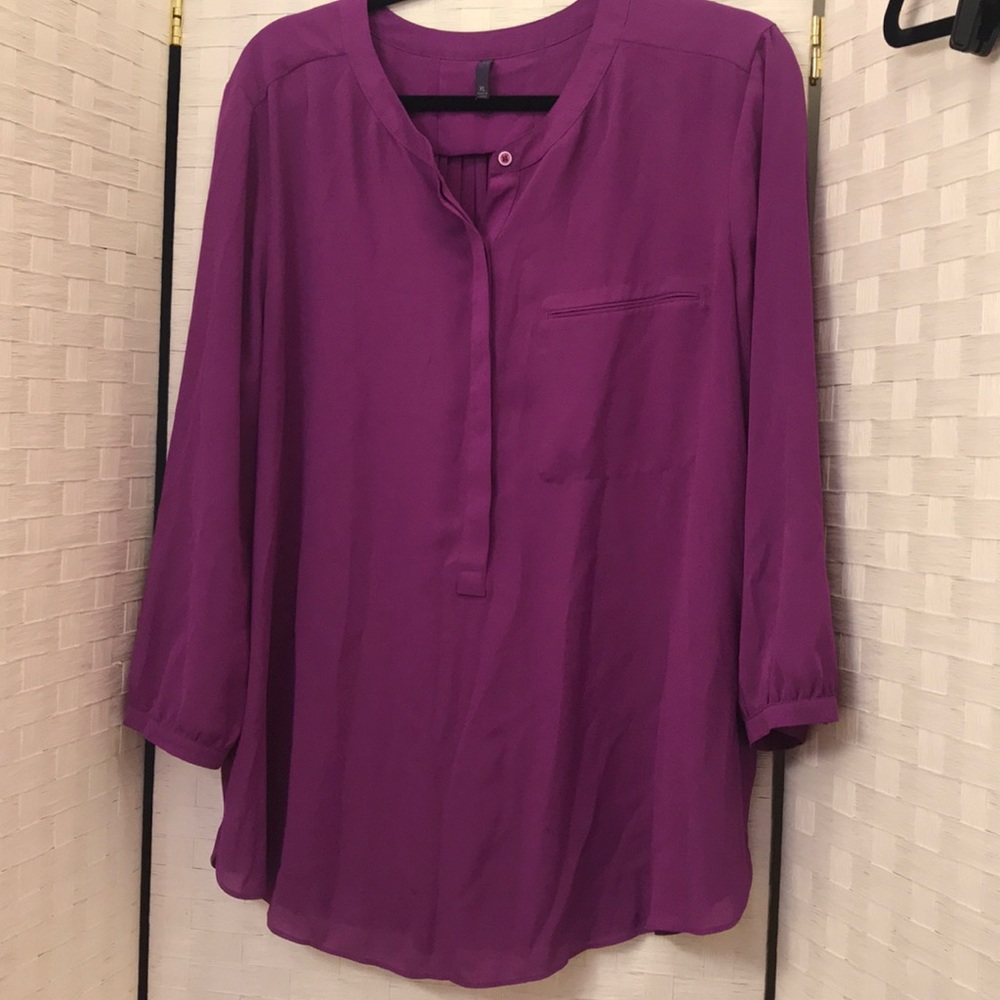 NYDJ Purple Blouse